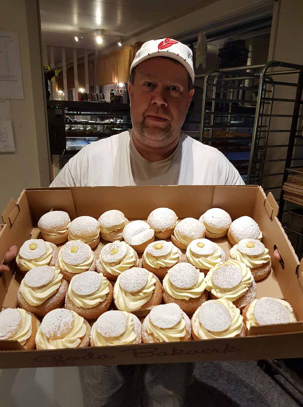 Semlor som fikabröd hos Brödmasen